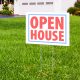 open house real estate yard sign